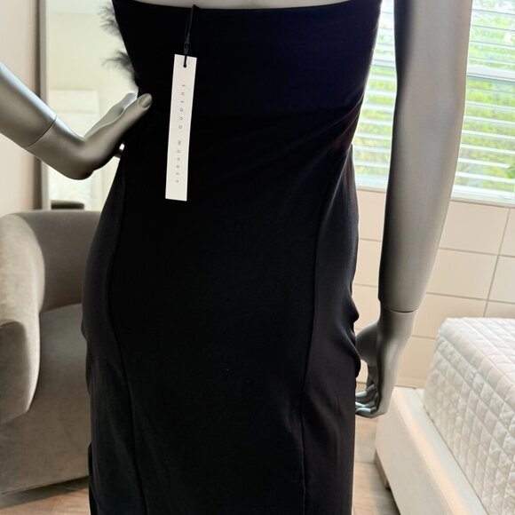 Revolve + Susana Monaco Mid Length Halter Formal Black Dress Size S - Picture 4 of 4